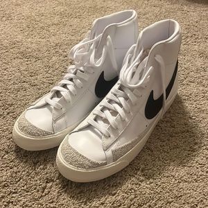 White Nike Blazers size 10.5
